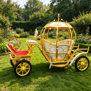 Chariot de mariage en forme de citrouille pour événements scéniques, couleur personnalisée, <span class=keywords><strong>prix</strong></span> direct usine, idéal pour les expositions commerciales - Product Image 3