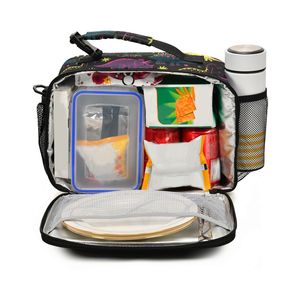 Custom Dinosaur Print Eco-friendly <b>Insulated</b> <b>Lunch</b> Bag with Zipper Closure for Kids School & Picnic Use - Product Image 6