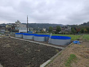 Tanque De Armazenamento De Água De Aço Galvanizado (1000L-500000L) Lagoa Quadrada Circular para Camarão Peixes Agricultura Aquicultura Equipamentos RAS - Product Image 3