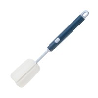 Tête de brosse pour bouteille en mousse haute densité, manche long réglable jusqu'à 15,4 pouces, conception suspendue, brosse de nettoyage pour bouteille d'eau