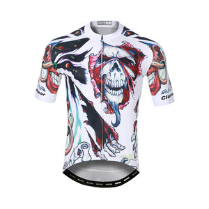 Maillot de cyclisme unisexe tendance à manches courtes, imprimé par sublimation, motifs personnalisés, respirant, 100% coton, pour sport décontracté - Product Image 3
