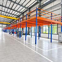 Système de rayonnage en acier robuste sur mesure pour entrepôt, avec mezzanine à réponse rapide pour marchandises en vrac
