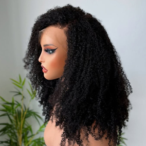 Peluca de Cabello Humano Rizado Afro 4C con Línea de Cabello Natural sin Pegamento, Peluca Rizada con Frente de Encaje HD 13x4 13x6, Peluca al por Mayor - Product Image 3