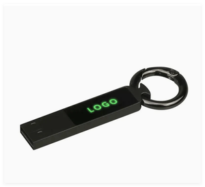 Clé USB promotionnelle élégante avec lumière LED colorée, clé USB flash en métal mince avec logo brillant, un cadeau idéal - Product Image 4