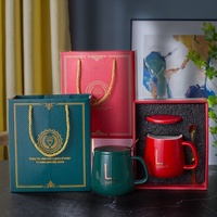 Mug à café isotherme en porcelaine créatif, coffret cadeau, design moderne et simple, petit souvenir pour les événements d'ouverture et les cadeaux pour invités