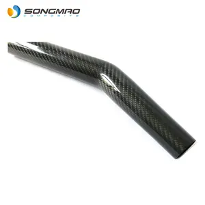 Cnc schneiden rohre curved gebogen carbon fiber rohr schläuche carbon fiber rohr anschlüsse 120 grad rohr biegen