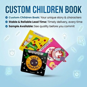 Libro 3D Premium con Tapa Dura, Libro de Cartón Personalizado, Impresión de Manga a Color, Encuadernación Cosida para la Educación Infantil - Product Image 1
