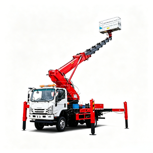 Camión con Plataforma de Trabajo Aérea de 32 m, Chasis de Camión Ligero Isuzu 4x4, Operación Ágil, Elevador de Cesta Pequeño para Reparación de Instalaciones Urbanas - Product Image 2