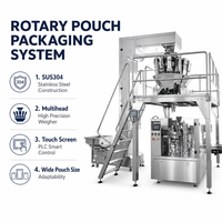 Machine de capsulage de poches souples à bec verseur clé en main, à commande servo, pour le dosage de purée, de pâte et de condiment