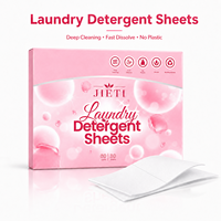 JIETI 30 Feuilles 60 Lavages Feuilles de Lessive Parfum Lavande OEM ODM Écologiques Vente en Gros Pack Direct Usine UE