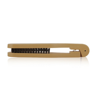 Peigne démêlant professionnel en V, brosse à cheveux double face en nylon, outil de coiffage pliable pour salon et usage domestique, soins capillaires DIY