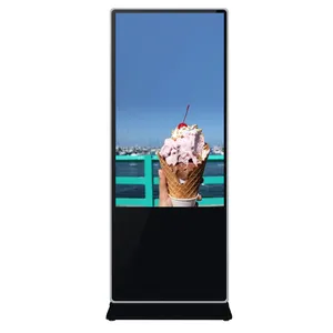 Zemin standı Lcd dokunmatik reklam ekranı ekran dijital ekran reklam için kiosklar