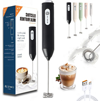 Nouveau Mini agitateur de café USB mousseur à lait électrique pour Latte/Cappuccino-fouet portable pour batteur à oeufs à la maison/au bureau