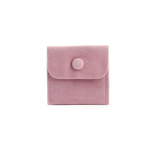 Petit coffret à bijoux en velours de luxe, pochettes personnalisées avec logo pour ranger et transporter des bijoux de luxe - Product Image 1