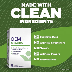 OEM/ODM vegano promueve la claridad mental Bacopa Monnieri píldoras suplemento fosfatidilserina memoria nootrópico cerebro tabletas - Product Image 3