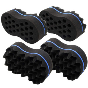 Usine en gros haute densité forme ovale Double face vague <span class=keywords><strong>Curl</strong></span> brosse cheveux torsion éponge - Product Image 1