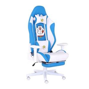 <span class=keywords><strong>Silla</strong></span> ergonómica de juegos para niños, asiento de estilo de coche de ordenador para casa, Doraemon, azul - Product Image 1
