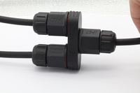 Conector Tipo Y M21 de 2 y 3 Pines, Conector de Cable de Acoplamiento Rápido a Prueba de Agua IP68 para Iluminación LED Exterior e Industria Automotriz