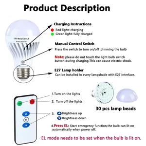 Açık kamp LED şarj edilebilir ampul pil yedekleme ile akıllı acil ev lambası fener taşınabilir kamp ışık barbekü için