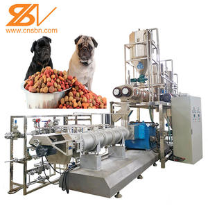 Línea de producción automática de pellets de comida seca para perros de 0.1-6ton/h, extrusora de alimentación de doble tornillo en Turquía - Product Image 1