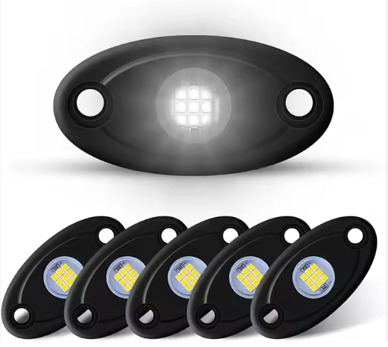 Lowest Freight Underglow Pure White Rock Lights for Truck SUV UTV ATV J-eep Offroad Car Boat Rock Lights White Underbody