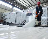 Pince à glace manuelle en acier forgé réglable pour bricolage et OEM, avec garantie de 3 ans