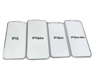 Iphone15 Pro Max 9H Vidro Temperado 3 Pack Silk Print Telefone Instalação Ferramenta Para Iphone 15 Protetor de Tela