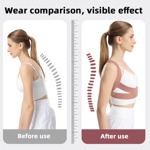 <span class=keywords><strong>Ceinture</strong></span> de Soutien Dorsal Ajustable Respirante <span class=keywords><strong>Anti</strong></span>-Bosses pour Soulagement des Douleurs Claviculaires, Lombaires et de la Colonne Vertébrale - Correcteur de Posture en Gros - Product Image 6