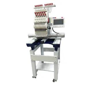 Embroidery Machine High Speed Cap1 Head double four heads 12/15 needles monogramming Machine clothes garment T-shit hat