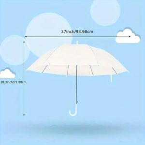 Trung Quốc nhà sản xuất khuyến mãi trong suốt rõ ràng không thấm nước PVC ô dù đám cưới trắng PoE PVC Paraguas - Product Image 3