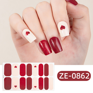 <span class=keywords><strong>Saint</strong></span> <span class=keywords><strong>Valentin</strong></span> Fournitures Personnalisé 2026 <span class=keywords><strong>Saint</strong></span> <span class=keywords><strong>Valentin</strong></span> Conception Rouge amour Coeur Nail Art Wraps Autocollant - Product Image 5