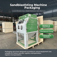 Cabine de sablage à boue haute efficacité certifiée CE, machine de sablage humide manuelle, machines de sablage personnalisées avec logo