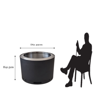 Disponible sin montaje porche barbacoa sin humo anticorrosivo moderno fogata con Cenicero - Product Image 2