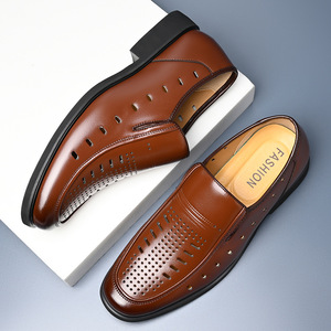 รองเท้าหนังแท้ผู้ชายขายดีที่สุด รองเท้าลำลองและรองเท้าทางการ หนังนุ่ม พื้นนุ่ม ระบายอากาศได้ดี สำหรับวัยกลางคนและผู้สูงอายุ - Product Image 4