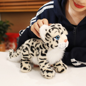 20cm simulado Snow <span class=keywords><strong>Leopard</strong></span> Animal muñeca lindo Material suave peluche compañero muñeca regalo fábrica venta directa al por mayor - Product Image 3