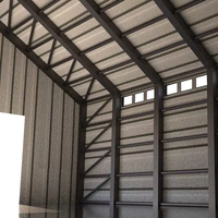 Bâtiment en structure acier préfabriquée sur mesure à prix réduit, grande portée, pour abri de voiture, entrepôt, atelier, construction préfabriquée