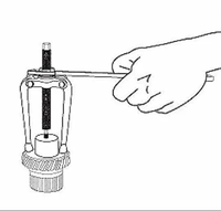 Ensemble portable de 16 pièces Extracteur de roulements Marteau coulissant Combiné Kit d'outils de réparation automobile Démontage et assemblage