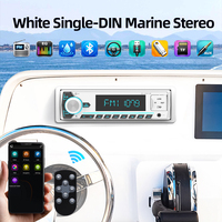 Autoradio marin JMC Single Din Piston BT5.1 12V 4x20W 28 bandes EQ USB Charge rapide Étanche Télécommande Guangdong