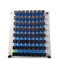 Vente chaude 1x4 1x8 1x16 1x32 1x64 Fibre Optique PLC Splitter LGX Box Cassette Card Insertion Type SC LC APC/UPC LGX PLC Splitter