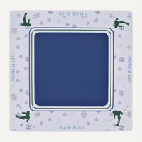 Jeu de société de style britannique avec tuiles de mahjong américaines en acrylique rouge, blanc et bleu à 5 couches, motif London Big Ben et bus à deux étages, coffret cadeau de vacances