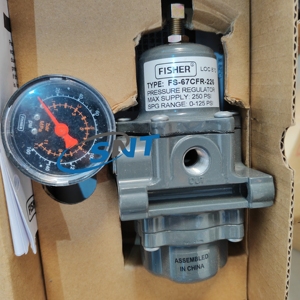 Régulateur de pression d'oxygène Fisherr FS-67CFR-226 à bon prix avec manomètre, filetage NPT, alliage d'aluminium, 125 psi - Product Image 4