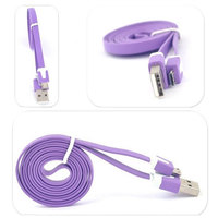 Kabel USB pengisi daya ponsel, kabel USB Android pengisi daya warna-warni untuk hadiah Natal