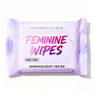 Toallitas Femeninas Portátiles con pH Equilibrado, Toallitas Húmedas Íntimas Femeninas de Tamaño Mini, Toallitas Húmedas Antibacterianas Femeninas - Product Image 1