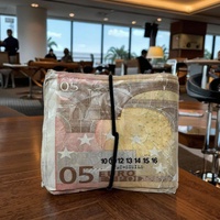 Portefeuille en cuir et nylon imprimé billet de 100 dollars, fait main, vintage, court, porte-cartes de crédit, design personnalisé, portable