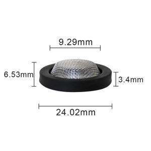 Joint de filtre d'écran de tuyau d'arrosage de pommeau de douche. Kit de rondelle de tuyau de filtre à eau en acier inoxydable pour écran de plomberie en pouces - Product Image 4