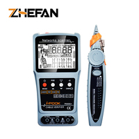ZHEFAN Rts Pk653c+ Venta Directa de Fábrica, Probador de Cables de Red 2 en 1, Escáner Digital LCD, Rastreador de Cables, Analizador de Cables