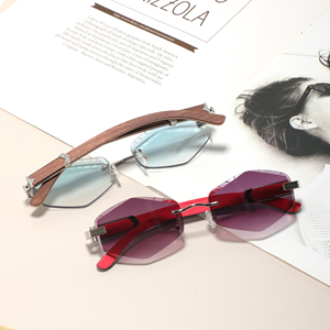 Mới hợp thời trang biểu tượng tùy chỉnh không có Vành kính mát bằng gỗ đền Kính mát sang trọng 2025 - Product Image 1