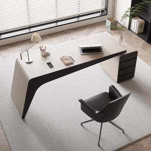 Scrivania da <span class=keywords><strong>Ufficio</strong></span> Semplice, Set Tavolo e Sedia in Legno per CEO, Scrivania per Computer, Arredamento di Lusso per <span class=keywords><strong>Ufficio</strong></span> Domestico dal Design Moderno - Product Image 2