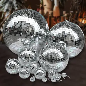 10cm/12cm/15cm/20cm/25cm/30cm/40cm Decoration Glass Ball Disco Large Disco Ball Christmas Mirror Disco Ball