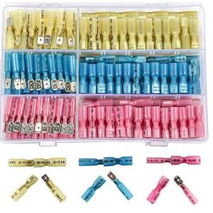 Borniers de déconnexion rapide pour l'ingénierie chimique, 220 pièces, connecteurs de câblage isolés thermorétractables étanches, style européen - Product Image 1